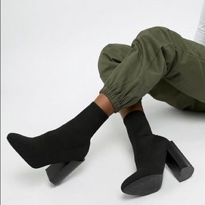 WORN ONCE-LIKE NEW knitted sock boots